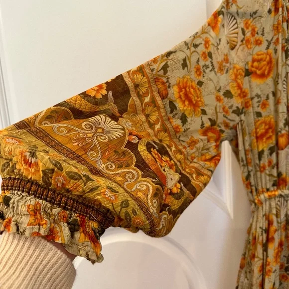 Spell & The Gypsy mermaid pumpkin fall Thanksgiving dress size L - Picture 5 of 15